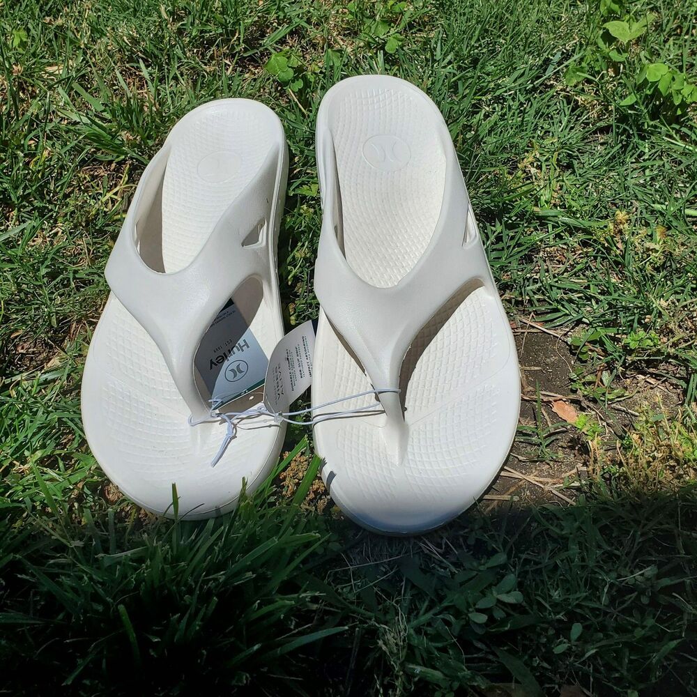 Hurley Men's Injection Flip-Flop Size 12 White